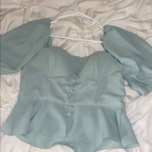 Beautiful sage green blouse
